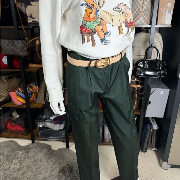 La Perla Green Cargo Style Pants 6 - Picture 4 of 11